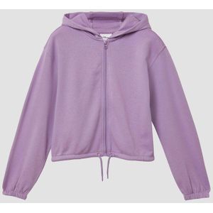 Sweatvest - Cropped - Oversized - Met Capuchon - Zwart