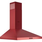 Wiggo WE-A630P(R) - Wandschouw Afzuigkap - 60 cm - 680m³/h - 3 standen - Energieklasse A - Rood - Koolstoffilters meegeleverd