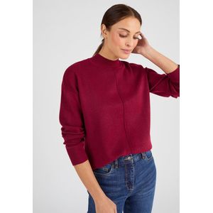 Damart - Thermolactyl trui met ribstof - Dames - Rood - XS