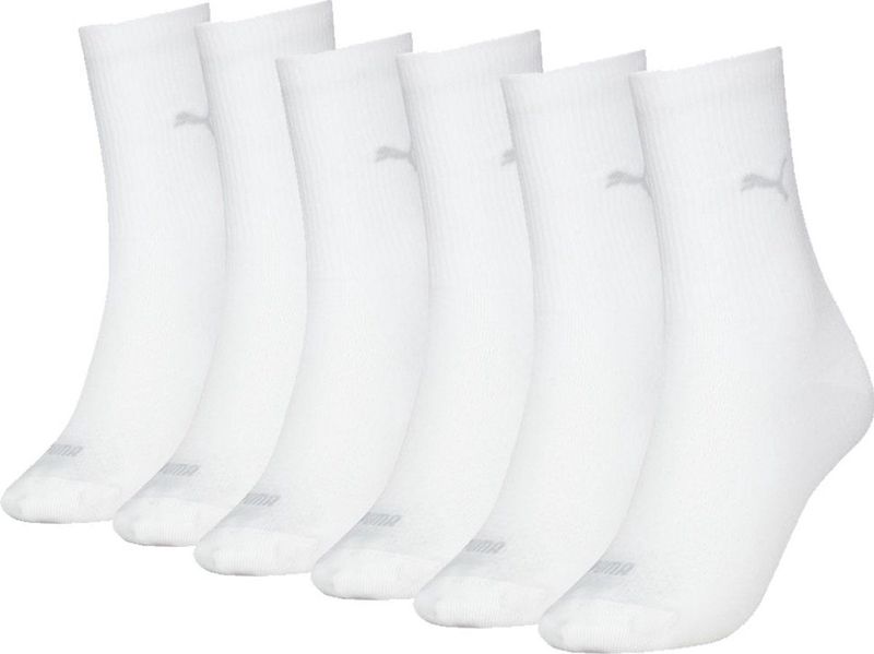 Puma Sokken Dames - 6 paar - Wit - Maat 35/38