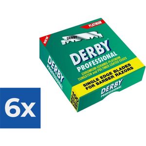Derby Professional Single Blades - Scheermesjes - 100 stuks - Voordeelverpakking 6 stuks