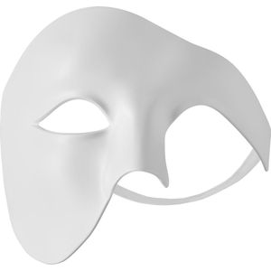 dressforfun - Venetiaans masker fantoom wit - verkleedkleding kostuum halloween verkleden feestkleding carnavalskleding carnaval feestkledij partykleding - 303540