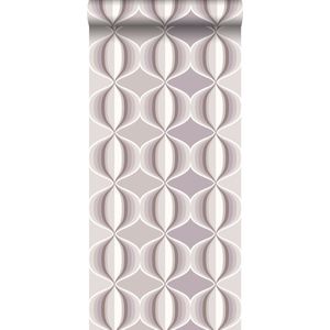 ESTAhome behangpapier grafisch motief taupe - 135433 - 53 x 1005 cm