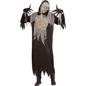 Widmann - Mummie Kostuum - Mummie Smurfafa - Man - Zwart - Medium - Halloween - Verkleedkleding