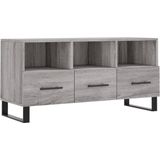 vidaXL - Tv-meubel - 102x36x50 - cm - bewerkt - hout - grijs - sonoma - eikenkleurig