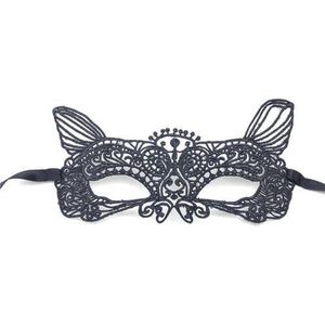 Sexy Masker Kant Zwart Cat Face - Spannende masker - Leuk voor in bed - Voor vrouwen - Zwart - Lace - Spannend voor koppels - Sex speeltjes - Sex toys - Makkelijk in gebruik - Erotiek - Bondage - Sexspelletjes voor mannen en vrouwen - Seksspeeltjes