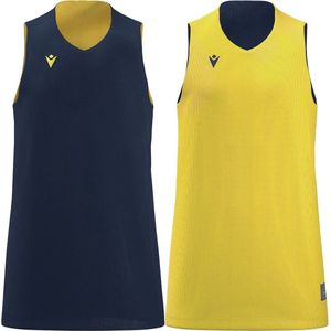 Macron Idaho Reversible Shirt Kinderen - Marine / Wit | Maat: 7-8 Y