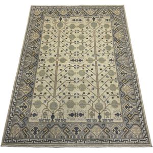 Afghaanse tapijt -Ushak tapijt Vloerkleed - Oosterse tapijt - Handgeknoopte Vloerkleed - 100% Wol - schaap Wol - Afmetingen : 155 x 212 cm tapijt ID: T-184