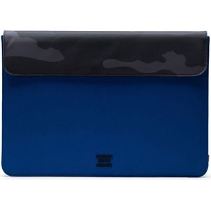 Herschel Laptop hoes met laptopvak Spokane Laptop Sleeve Surf The Web / Night Camo Zwart Blauw