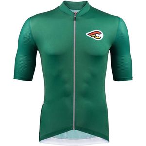 Cinelli Tempo Mesh Korte Mouw Wielertrui Groen L Man