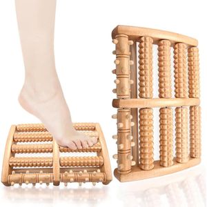 Massage Apparaat Premium Voetmassage Roller Hout Hielspoor Massage Plantaire Fasciitis Voetreflexzone Houten Voor Thuis Kantoor 2 Stuks