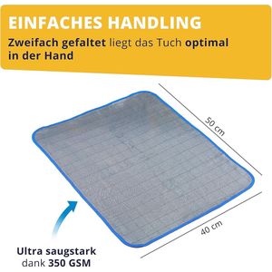 4X Premium Carbon Microfiber Glasdoeken - 50x40cm - pluisvrije microvezeldoeken voor streeploze ruiten en ramen – carbon vezel polishing doek - auto microvezel schoonmaken doek/wafeldoek