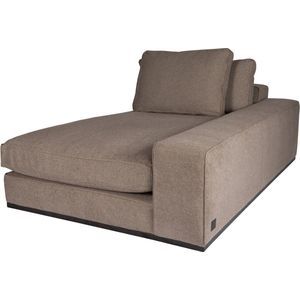 PTMD Bank Block Chaise Longue Arm R Guard Taupe