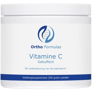Vitamine C - 200 gram - calciumascorbaat poeder - gebufferd - immuunsysteem - aanmaak collageen - antioxidant - energie - vegan