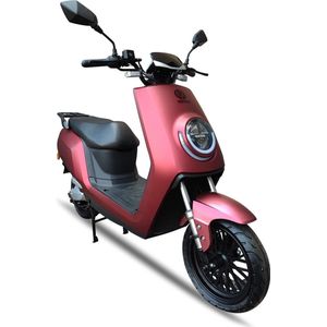 ESCOO Ronda Wine Red - Elektrische scooter/brommer - 45km/h - 2000W Motor - Uitneembare Lithium Accu