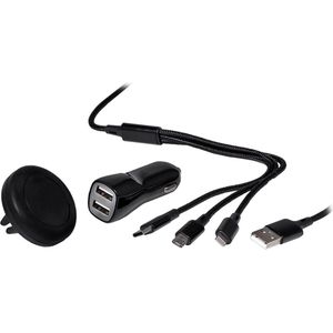 Brainz Auto Accessoire Set Zwart