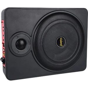 Podofo - Auto Subwoofer Audio - Krachtige luidspreker - 800W - 90db - Onderstoel Woofer - SLANKE Actieve Subwoofer - Behuizing met kabel - Zwart