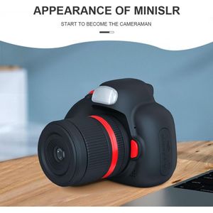 Kindercamera - Digitale kindercamera met roterende zoomlens, 1080P HD digitaal voor kinderen met flitser, 32 GB SD, kerstcadeaus voor meisjes en jongens van 3-12 jaar (zwart, D6S)