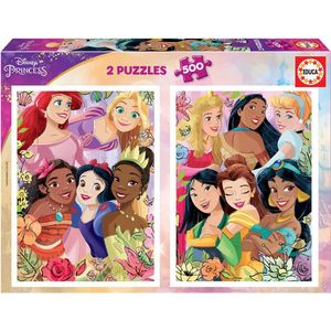 Educa - puzzel 2x500 stuks - Disney Prinsessen