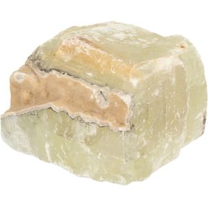 Calciet groen dubbelspaat ruw stuk 400-500 gram