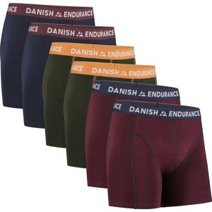 DANISH ENDURANCE - Katoenen Boxershorts - 6 Pack - Onderbroeken voor Heren