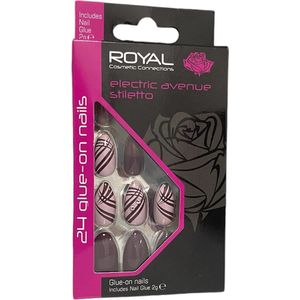 Royal Electric Avenue Stiletto 24stuks Nagels