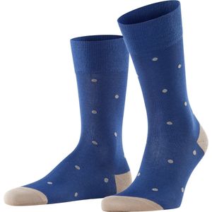 FALKE Dot business & casual katoen sokken heren blauw - Maat 43-46
