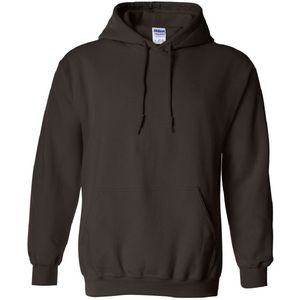 Gildan Zware Blend Unisex Adult Full Zip Hooded Sweatshirt Top (Donkere chocolade)