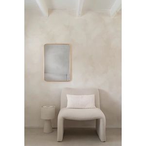 Nordic Style® Wandspiegel 70x50cm | Zacht Goud | Scandinavische Spiegels | Vierkant | Wandspiegel | Badkamerspiegel | Gangspiegel