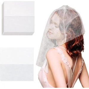 Beschermmaskers anti-vlekken caps voor kleding - ademende hoeden voor make-up en kledingbescherming - cosmetisch masker voor vrouwen en meisjes - aankleden