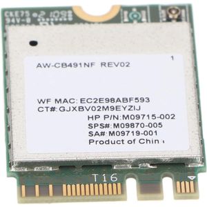 Hoge Snelheid M.2 WiFi-kaart met Bluetooth 4.2 - Plug en Play Netwerkkaart voor Laptop