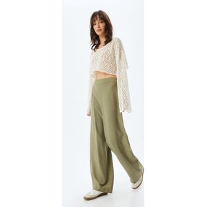 Koton - Broek - Kiwi - Wide Leg - High Waist - Lang