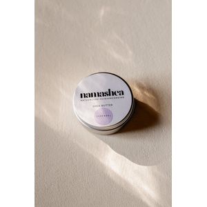 Namashea - pure shea boter met 100% zuivere lavendelolie - 100 ml - hand gemaakt - met behoud van álle kwaliteiten die de shea boter van nature rijk is.
