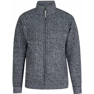 BJØRNSON Gus Kabel-gebreid Vest Fleece Gevoerd Heren - Maat XL - Grijs