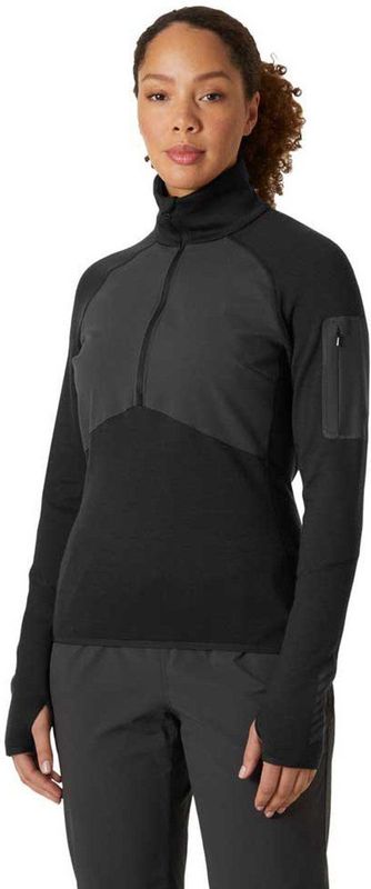 Helly Hansen - Lifa Merino Hoodie - Skipully - Zwart - Merinowol