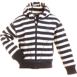 BMS Kinder Antarctic Clima-Fleece College Kids Jacke Marine/Weiß Blockstreifen-128