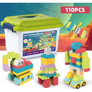 Magic Soft Blocks 110pcs - Stapelblokken voor kinderen-Bouw en ontdek met deze betoverende zachte bouwblokken