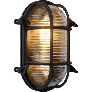 Lucide DUDLEY - Wandlamp Binnen/Buiten - 1xE27 - IP65 - Zwart