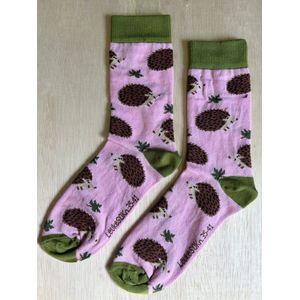 SOKn. Trendy sokken *EGELTJES* maat 35-41 (ook leuk om kado te geven !)