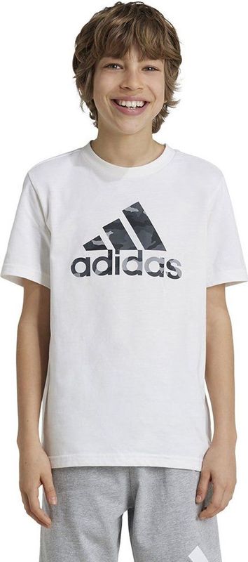 Adidas - Camo Graphic - T-shirt - Wit - Korte Mouwen