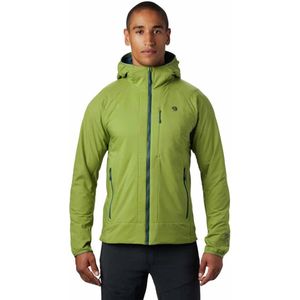 Mountain Hardwear Kor Cirrus Hybride Capuchon Jas Heren, just green Maat S
