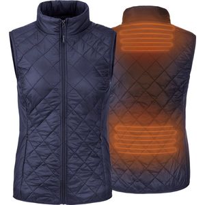 Verwarmde mouwloze vest - Slim Fit Voor Vrouwen - Super power technologie - blauw