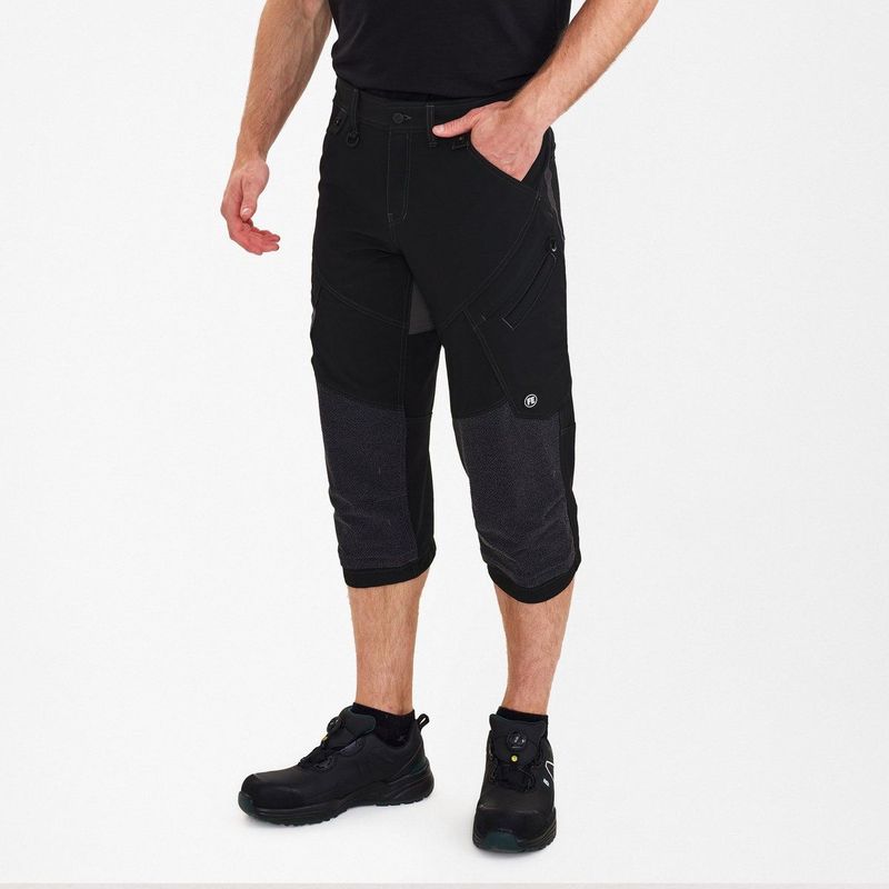Engel - X-treme 3/4 Werkbroek - Zwart - 4-weg-stretch - 6368-317