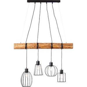 Brilliant Keyla - Hanglamp - Hout;Zwart