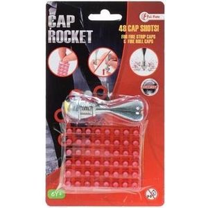 Toi-toys Raket Met Klappers Diecast 6,5 Cm Zilver