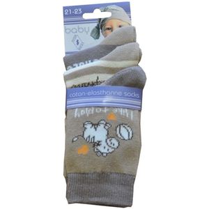 Baby / kinder sokjes multicolore - 24/27 - unisex - 90% katoen - naadloos - 12 PAAR - chaussettes socks