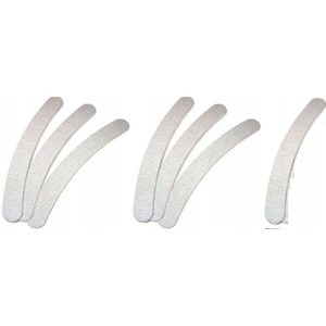 10x Nagelvijl Banaan Grijs/Wit 100/180 - Professioneel