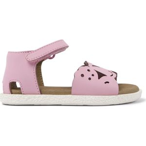 Camper - Miko Sandalen - Roze - Leren Kindersandalen met Klittenbandsluitingen