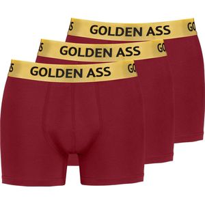 Golden Ass - 3-Pack heren boxershort red XL