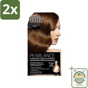 Guhl - Crème-Kleuring - No. 60 Donkerblond - Permanente Haarkleur - 1 Pack - Voordeelverpakking - 2 stuks - Haarverf - Donkerblond